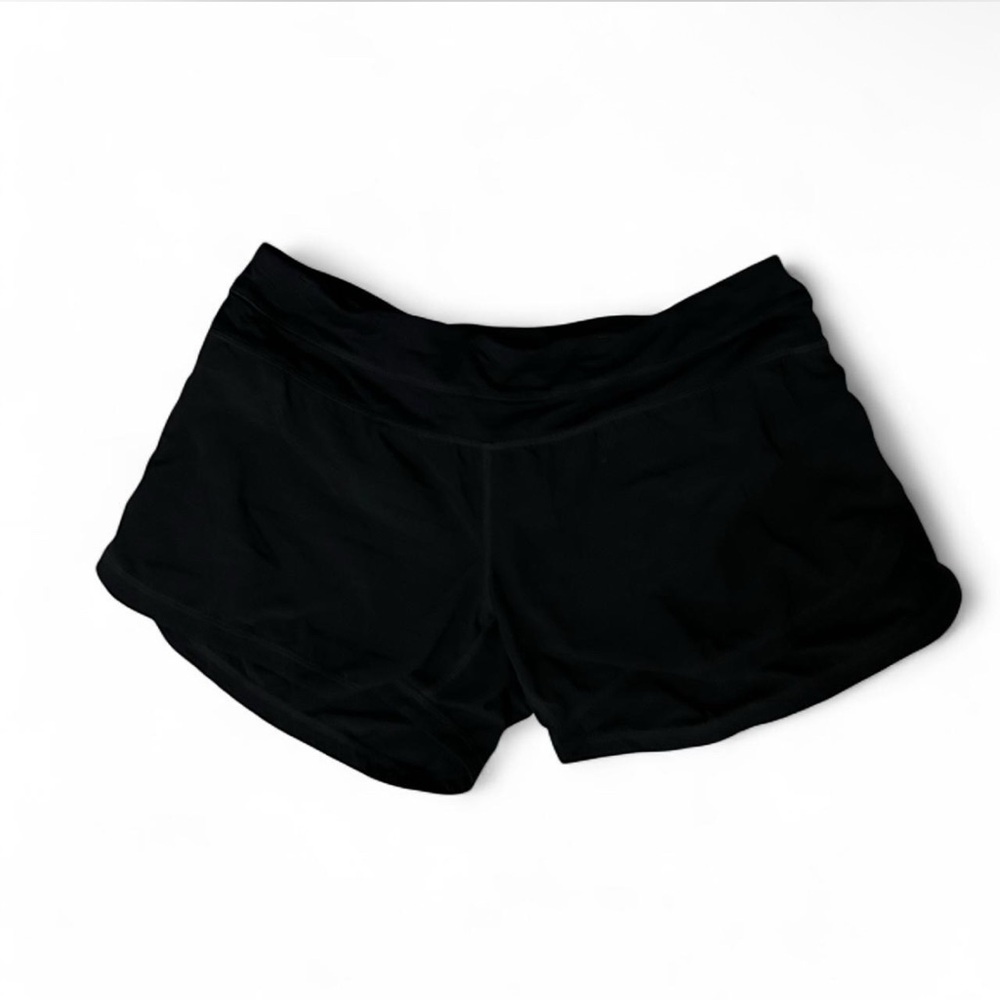 Lululemon M black athletic shorts (there’s a pocket in the back)